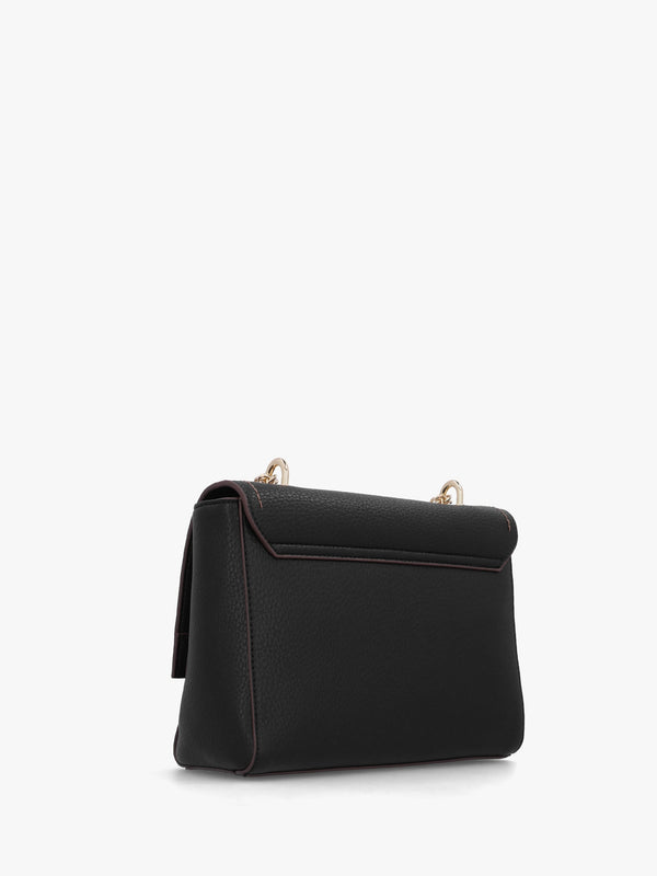 Samantha Nero Front Flap Shoulder Bag