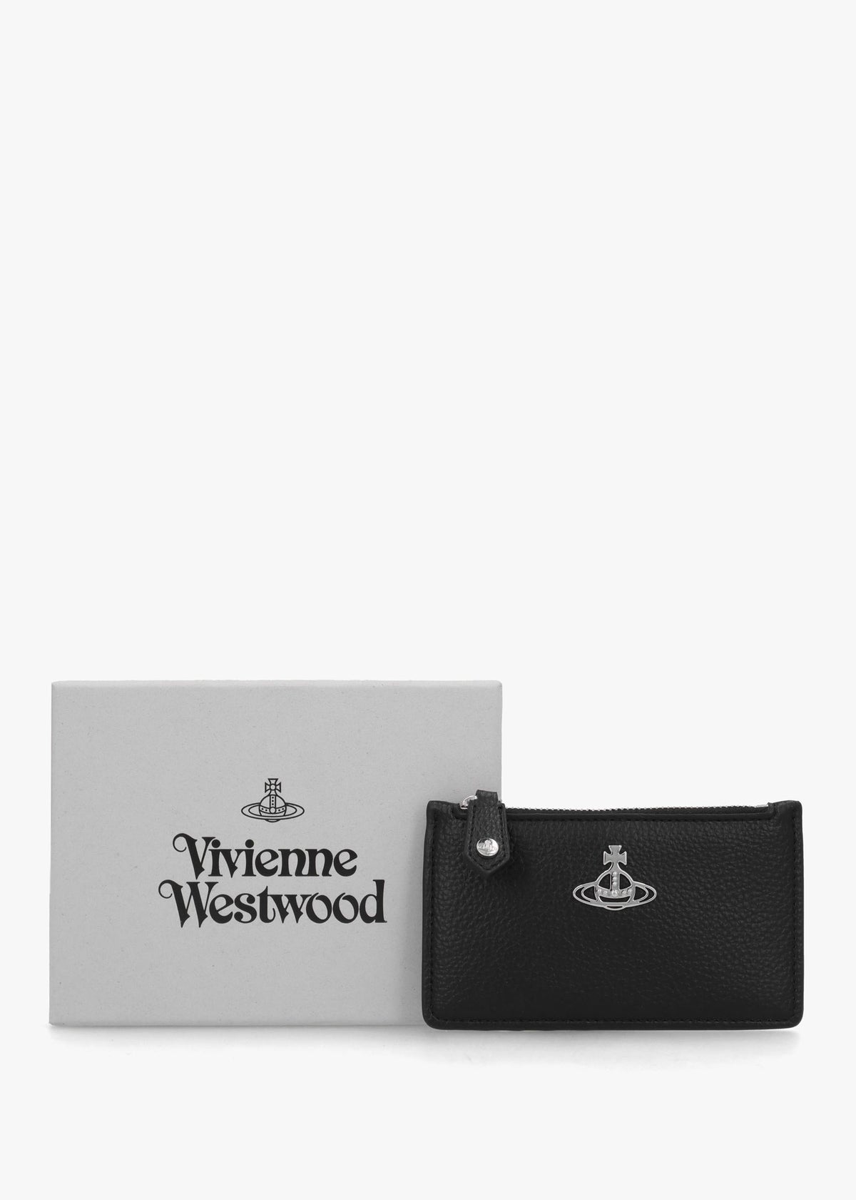 Slim Long Black Card Holder