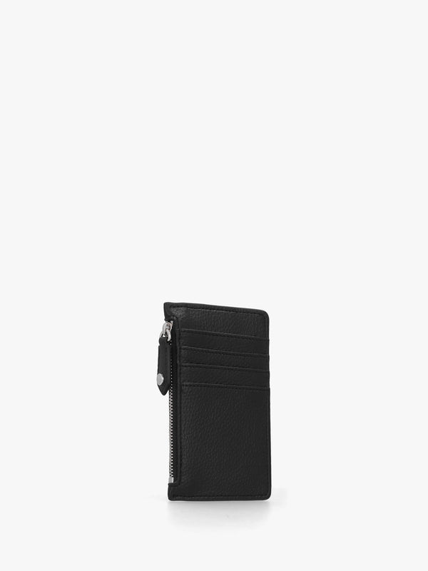 Slim Long Black Card Holder