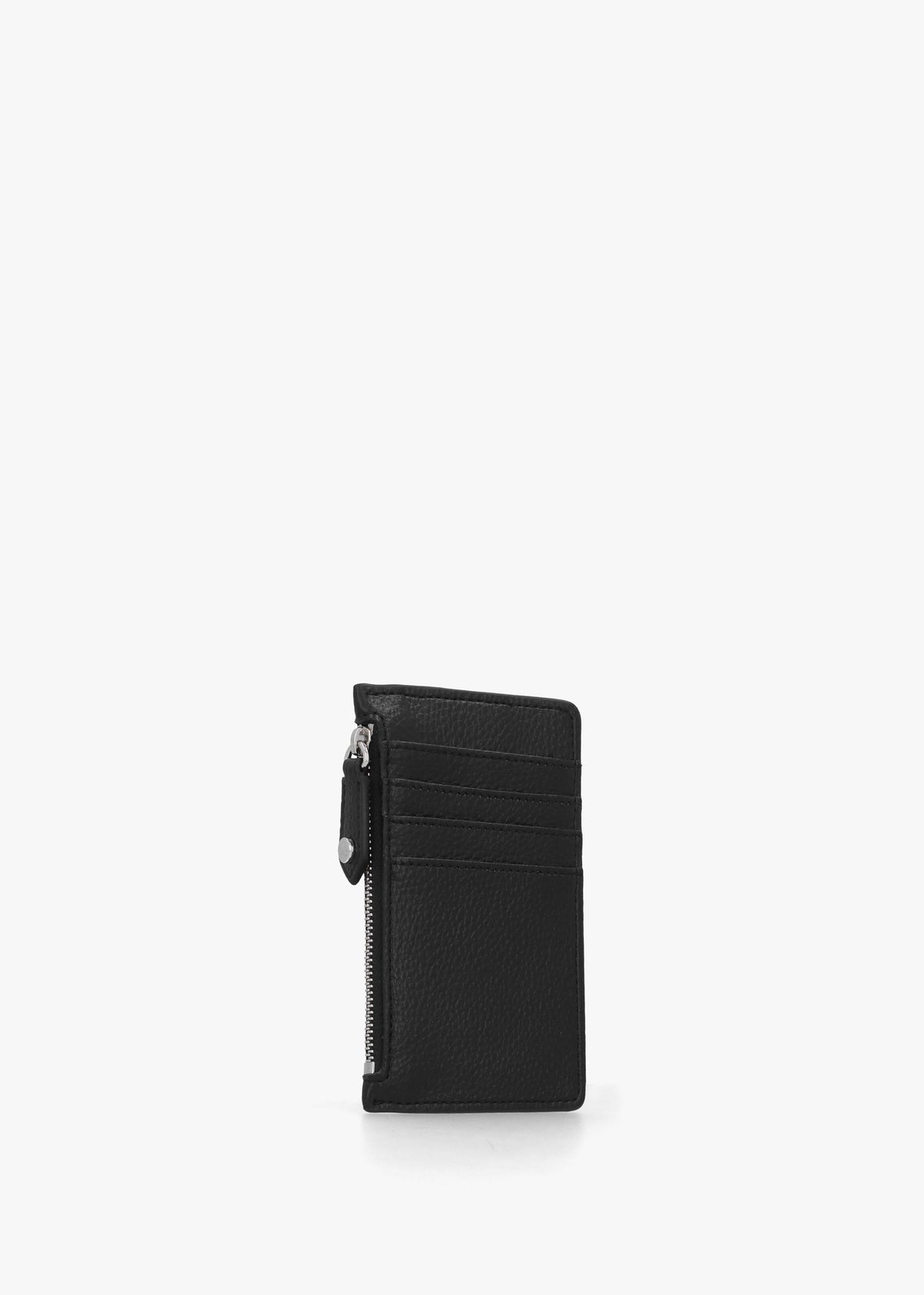 Slim Long Black Card Holder