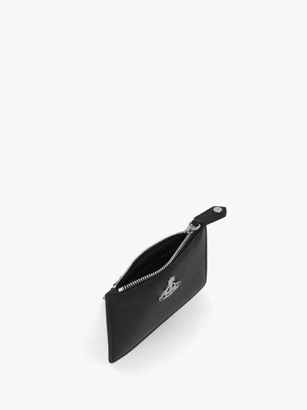 Slim Long Black Card Holder