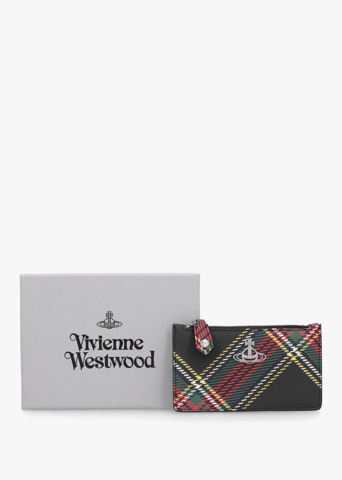 Slim Long Chelsea Tartan Multicoloured Card Holder