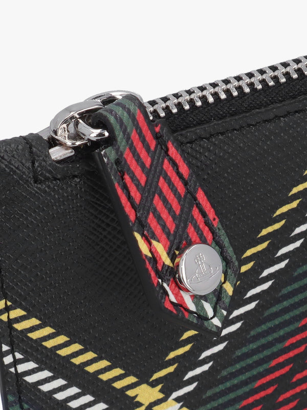 Slim Long Chelsea Tartan Multicoloured Card Holder