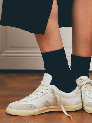 Women's Volley O.T Leather White Natural Trainers