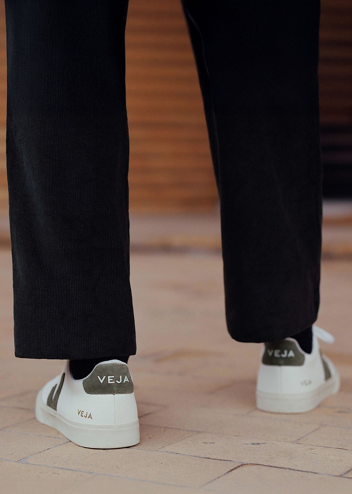 Men's Campo Chromefree Leather Extra White Black Trainers