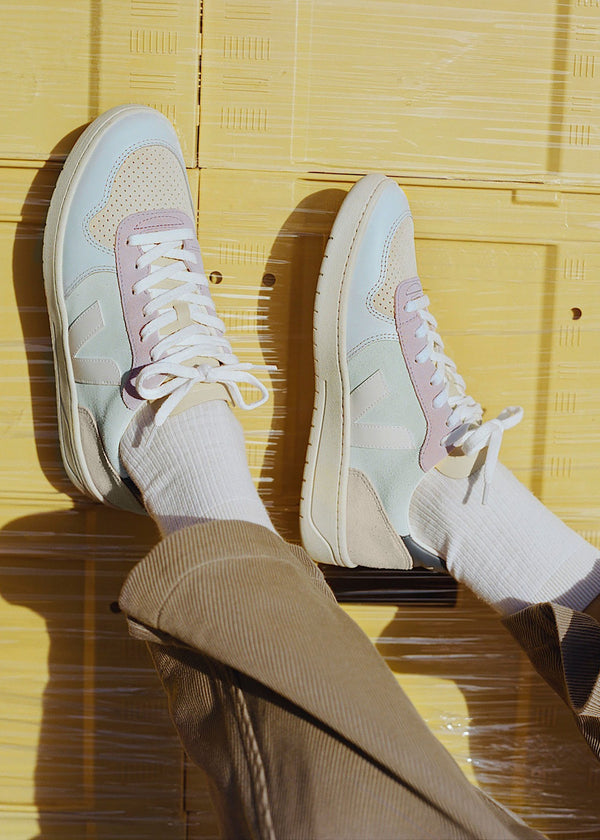 V-10 Suede Jade White Multico Trainers