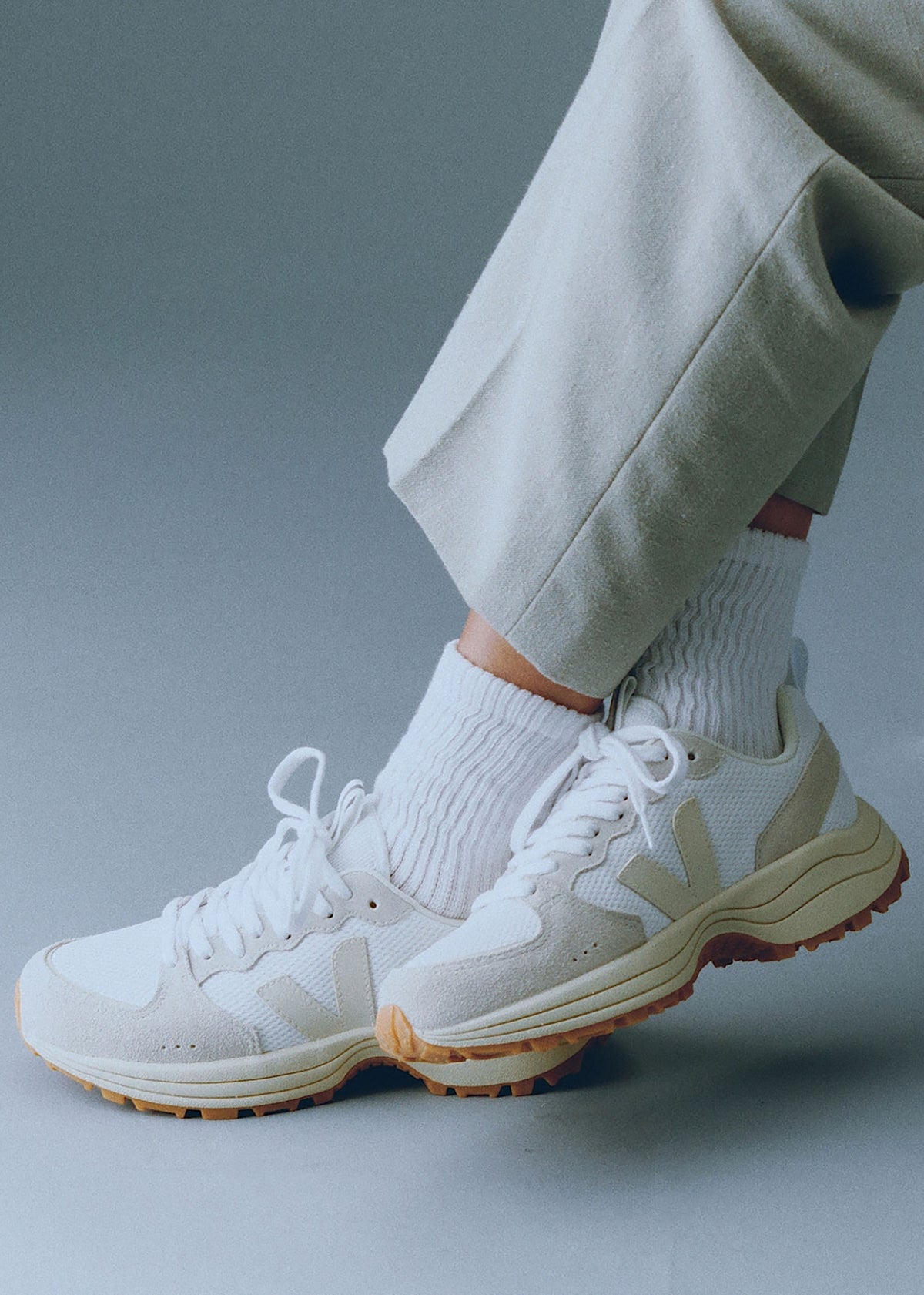 Venturi Alveomesh White Pierre Natural Trainers