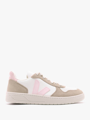 V-10 Chromefree Leather Extra White Petale Sahara Trainers