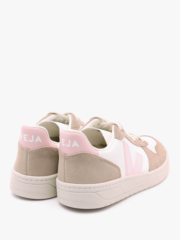 V-10 Chromefree Leather Extra White Petale Sahara Trainers