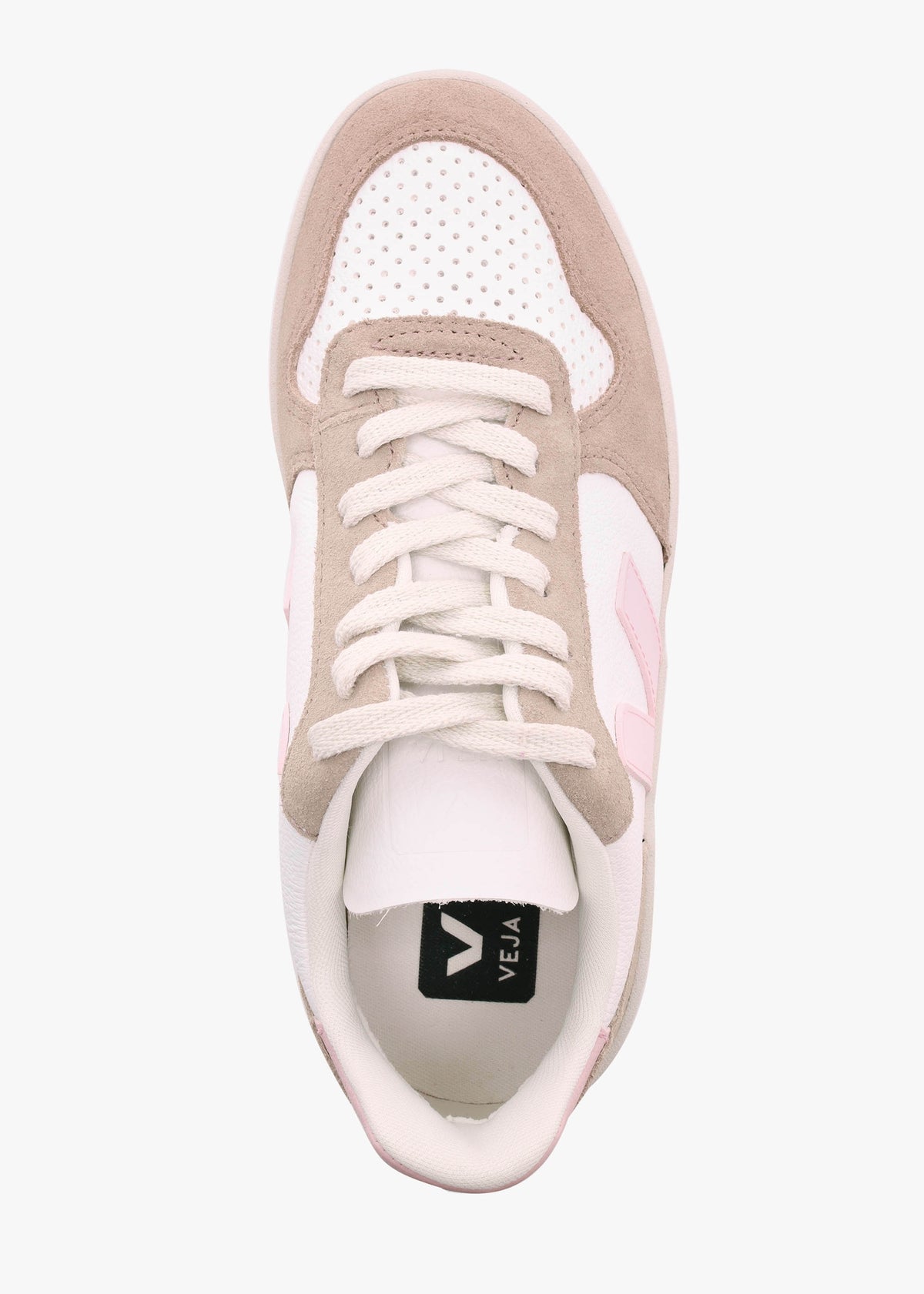 V-10 Chromefree Leather Extra White Petale Sahara Trainers