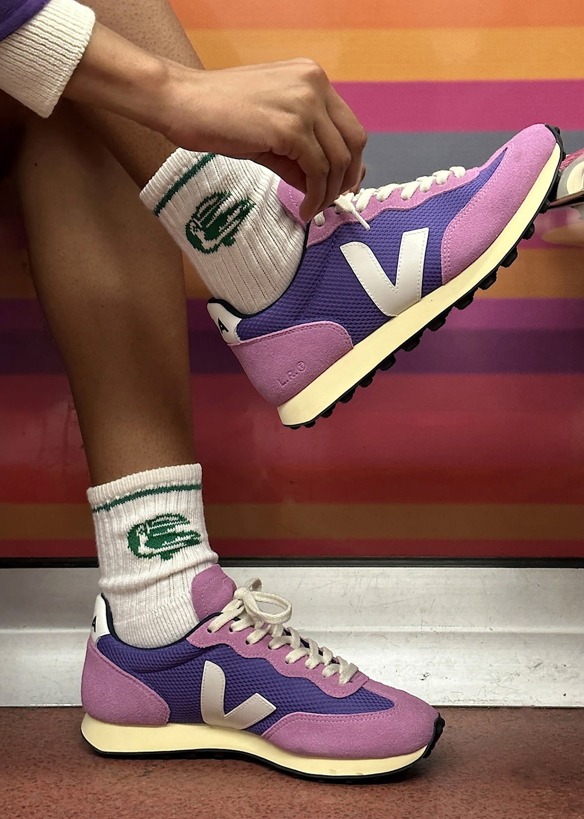 Rio Branco Alveomesh Purple White Trainers