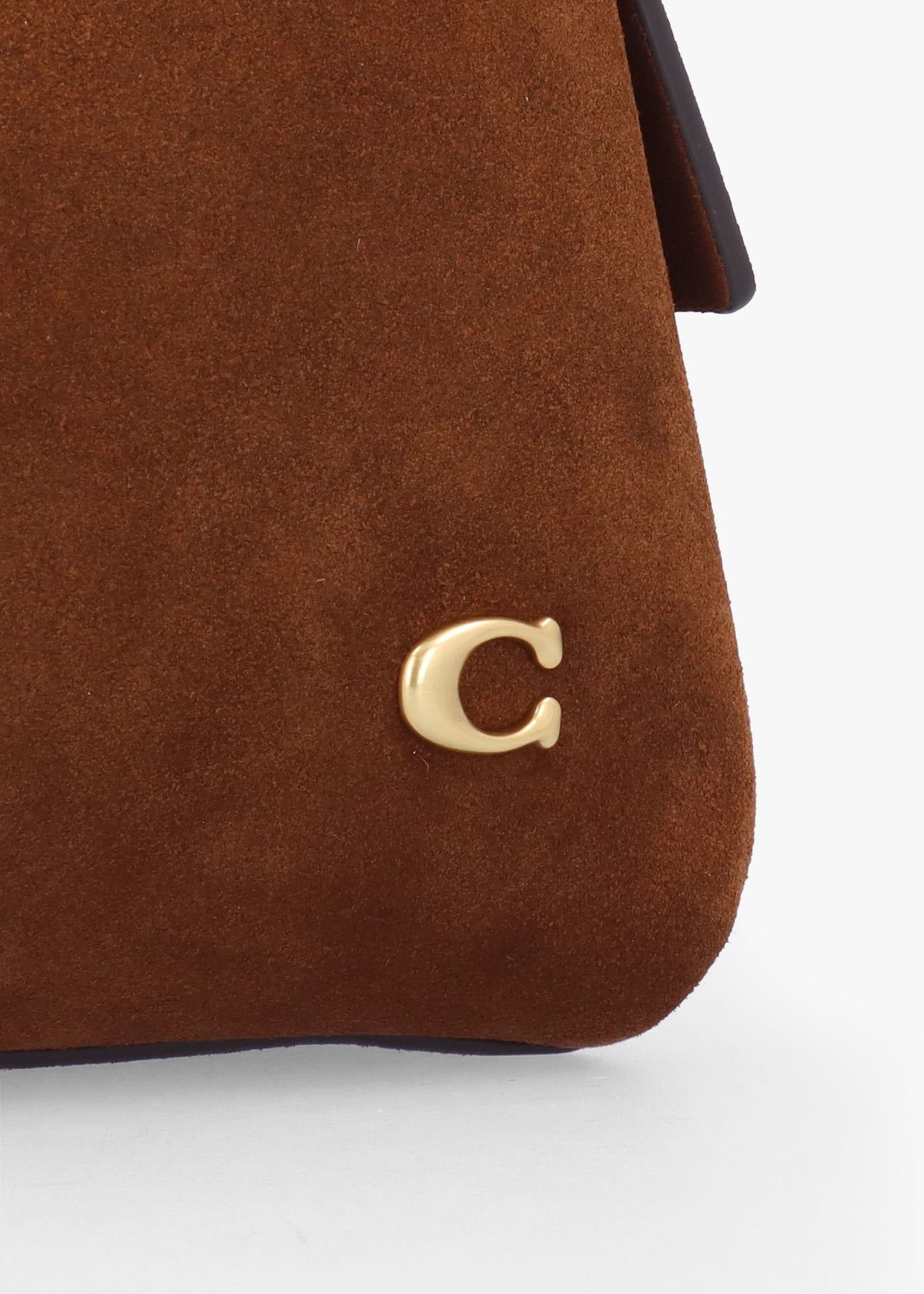 Lana 23 Warm Brown Suede Shoulder Bag