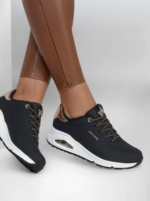 Women’s Uno Shimmer Away Black Trainers