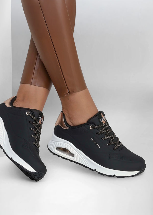 Women’s Uno Shimmer Away Black Trainers