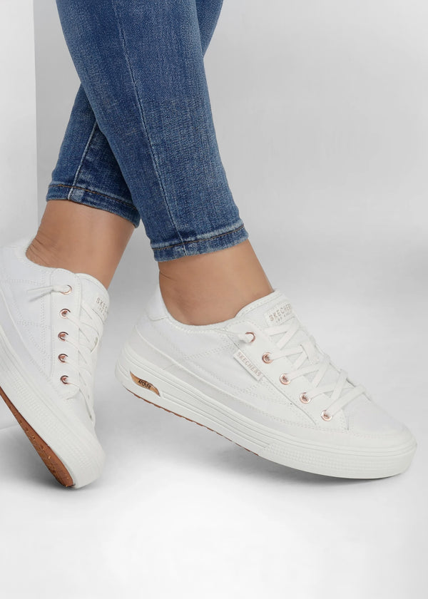 Women’s Vegan Arch Fit Meet Ya There White Trainers