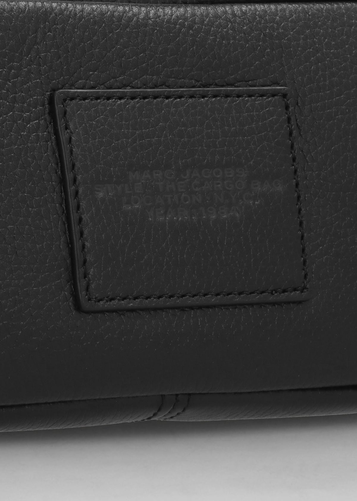The Leather Black Cargo Bag