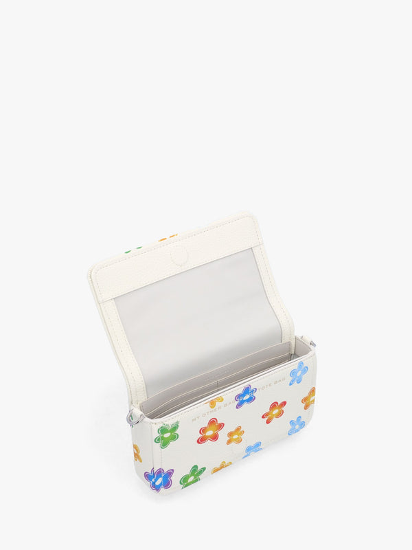 The Wild Daisy Mini White Multi Leather Bag