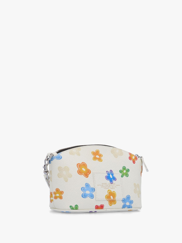 The Wild Daisy White Multi Leather Beauty Bag