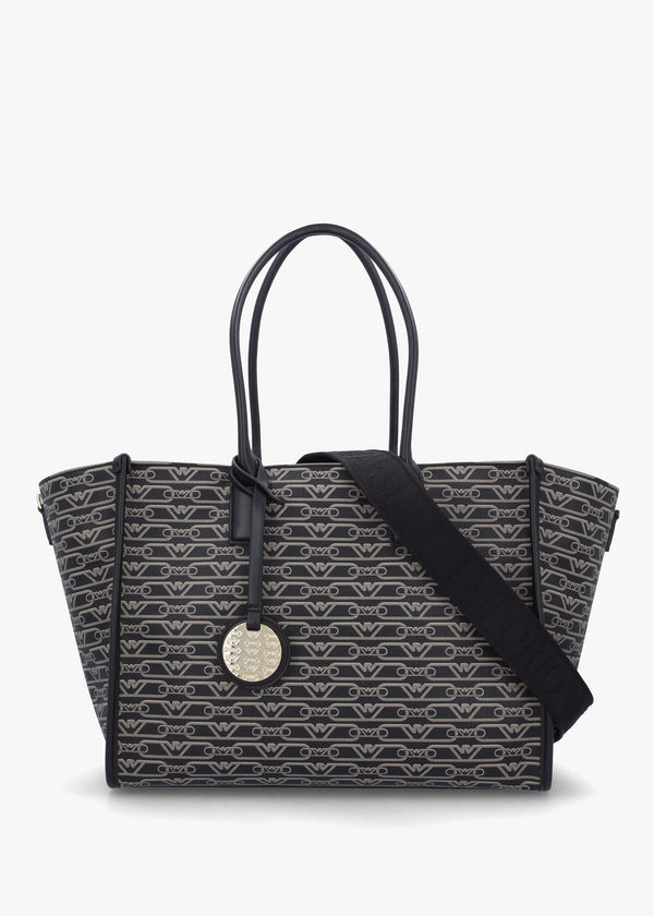 Nero Ecru Monogram Tote Bag