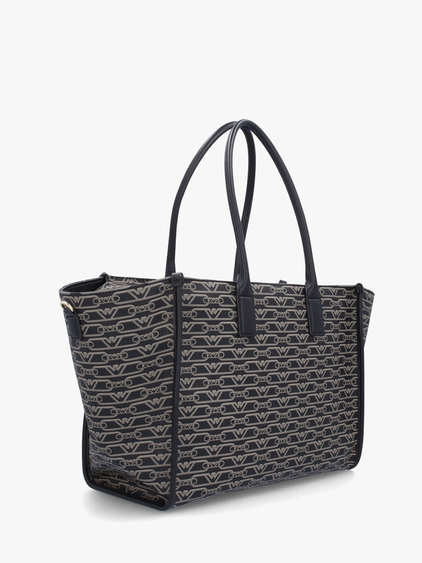 Nero Ecru Monogram Tote Bag