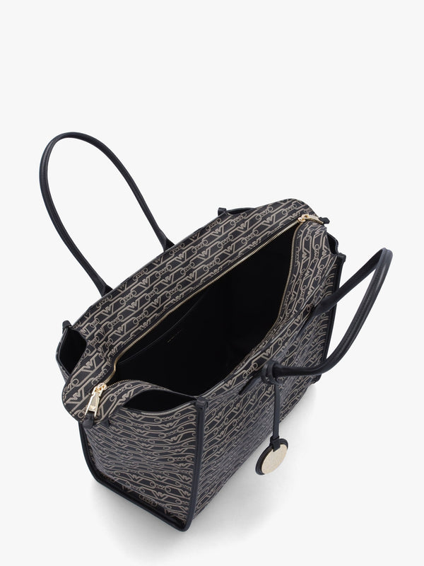 Nero Ecru Monogram Tote Bag