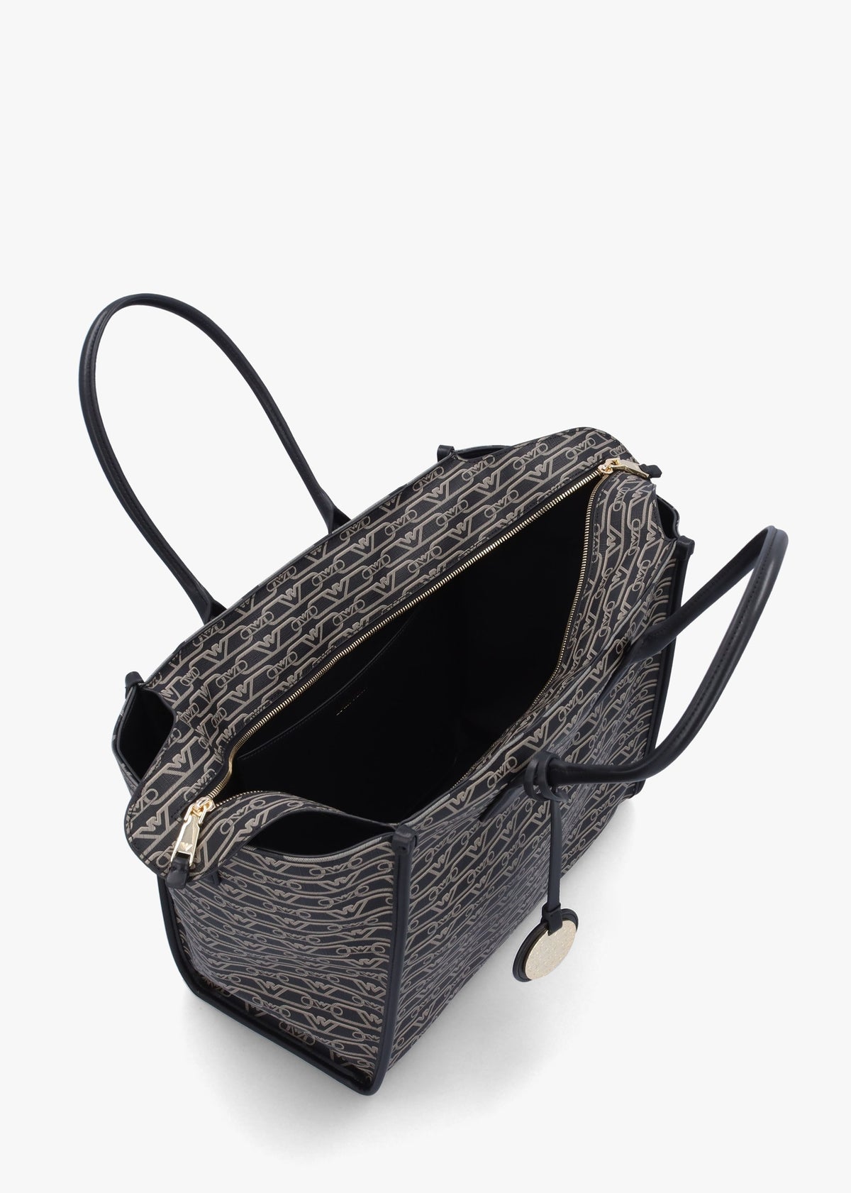 Nero Ecru Monogram Tote Bag