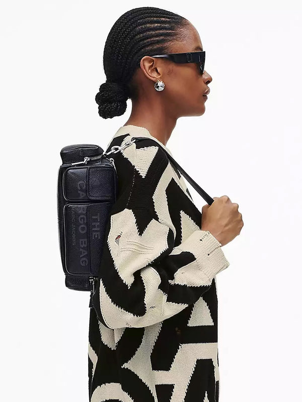 The Leather Black Cargo Bag