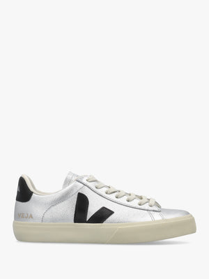 Campo Leather Silver Black Trainers