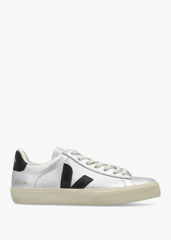 Campo Leather Silver Black Trainers