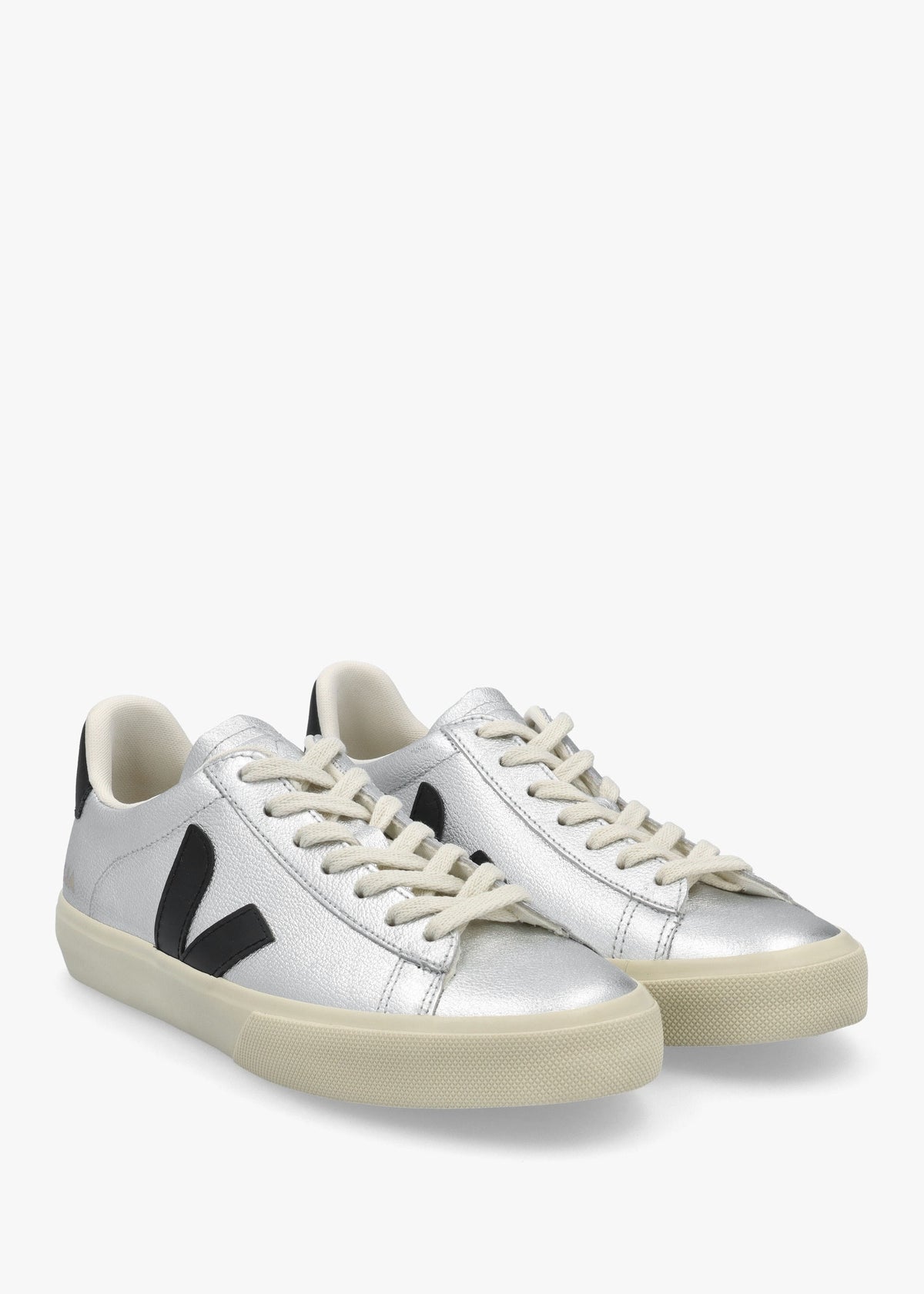Campo Leather Silver Black Trainers