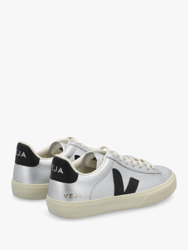 Campo Leather Silver Black Trainers