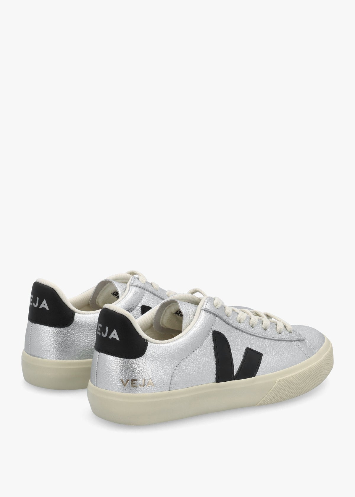 Campo Leather Silver Black Trainers