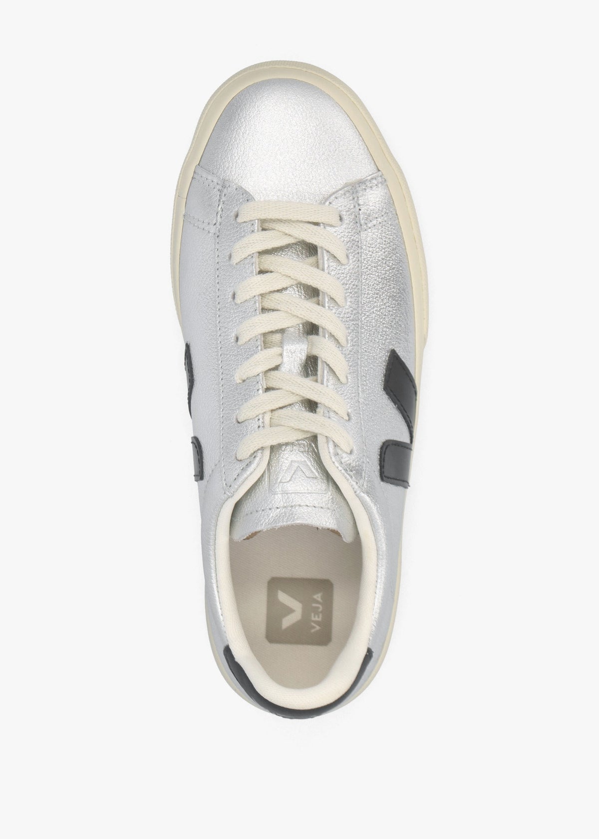 Campo Leather Silver Black Trainers