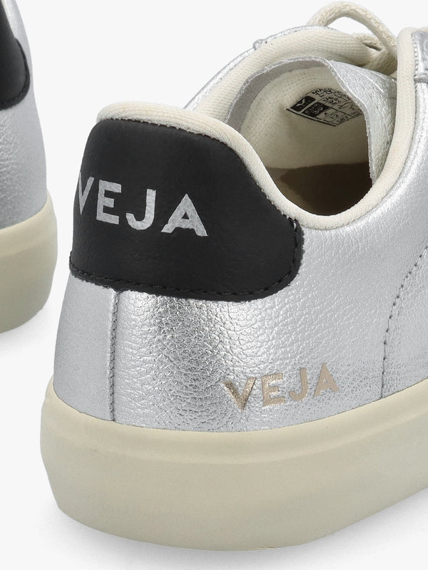 Campo Leather Silver Black Trainers