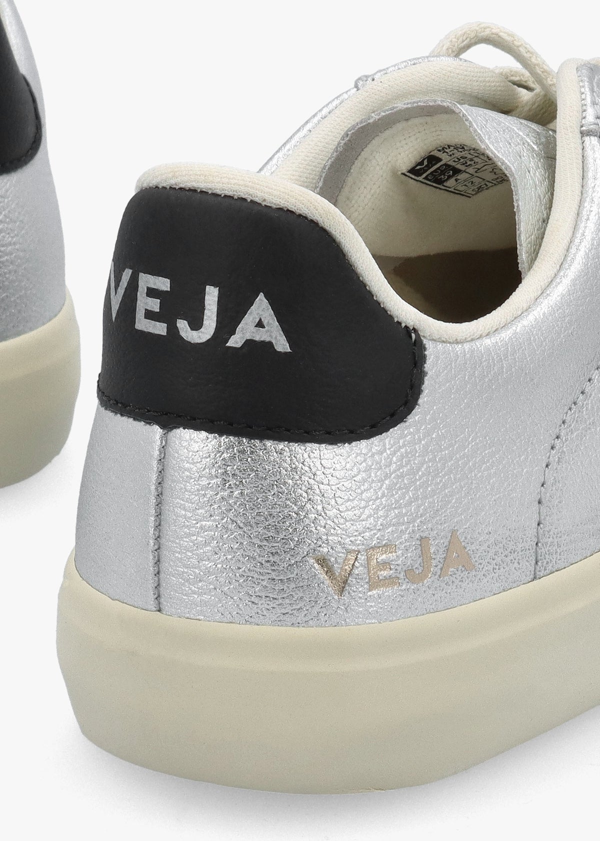 Campo Leather Silver Black Trainers