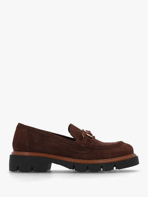 Laffle Brown Suede Chunky Loafers