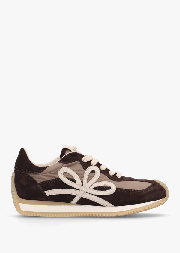 Movie Brown Suede & Nylon Runner Trainers