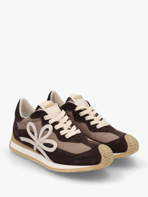 Movie Brown Suede & Nylon Runner Trainers
