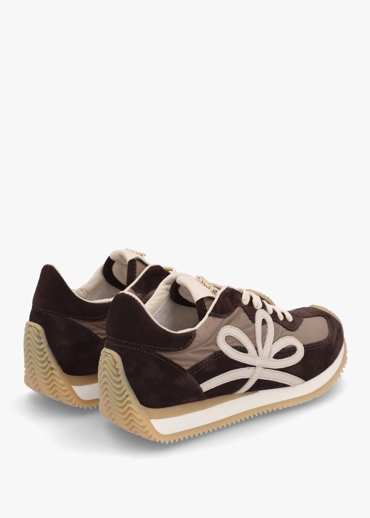 Movie Brown Suede & Nylon Runner Trainers