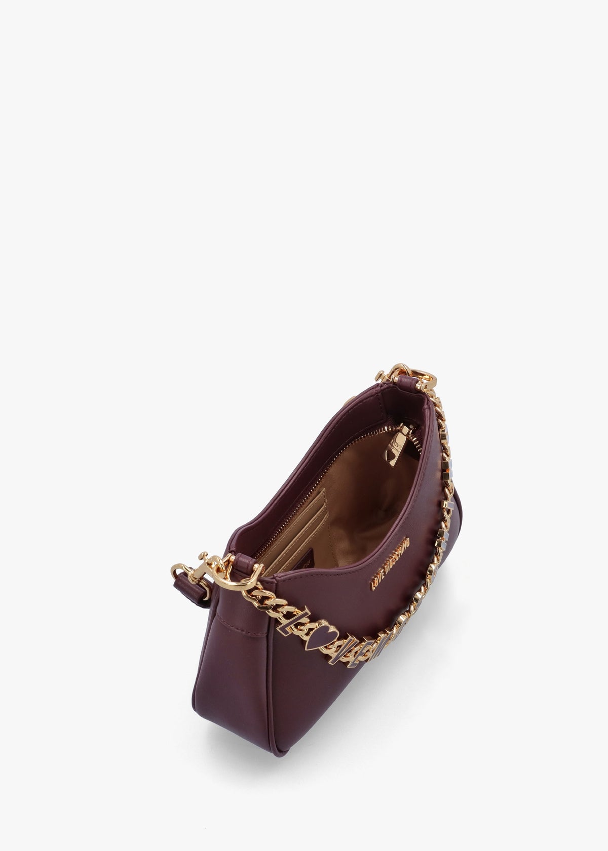 Chain Logo Vino Leather Shoulder Bag