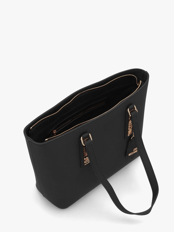 Subtle Nero Leather Shopper