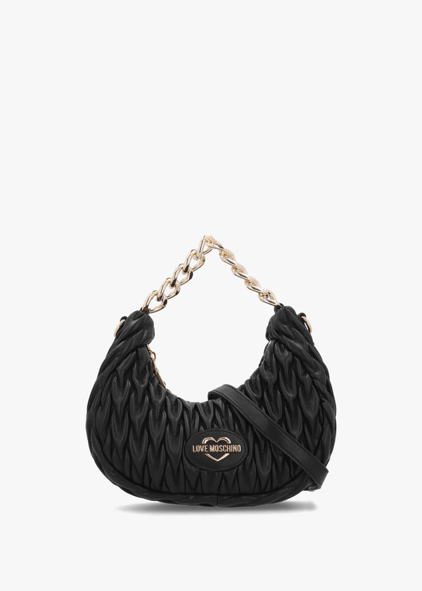 Stretch Quilt Nero Baguette Bag