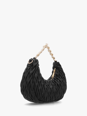 Stretch Quilt Nero Baguette Bag