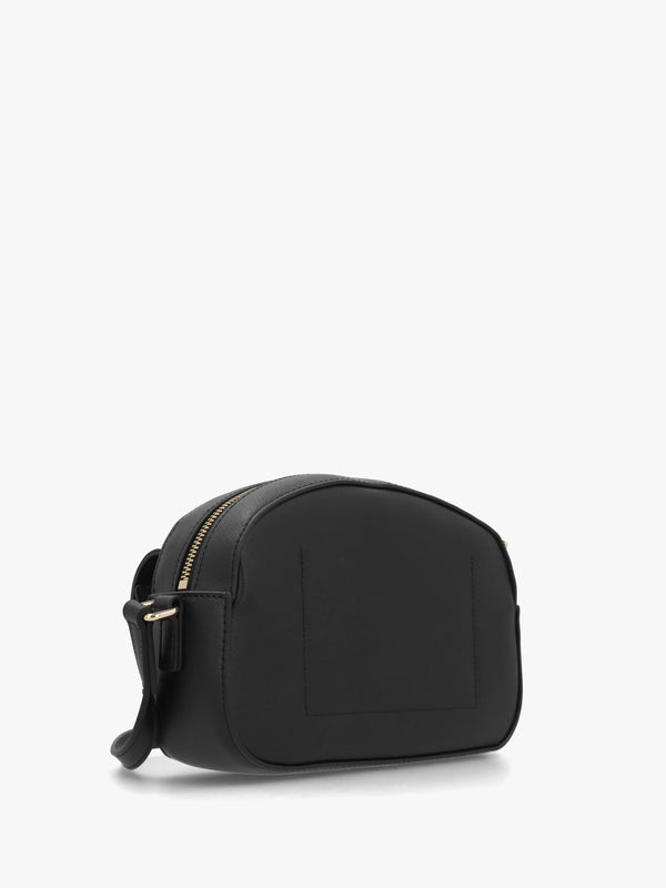 Saffiano Heart Nero Cross-Body Bag
