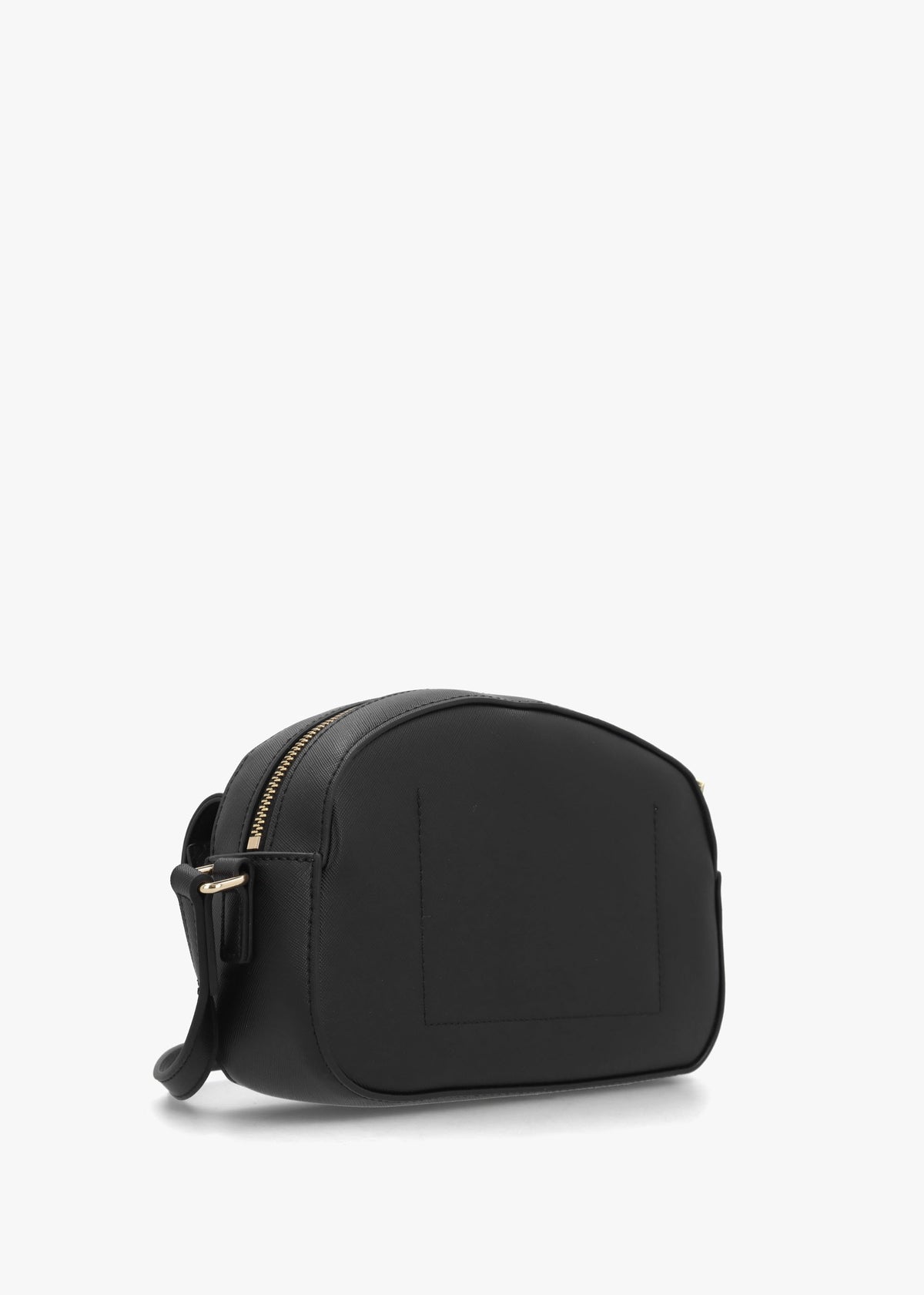 Saffiano Heart Nero Cross-Body Bag