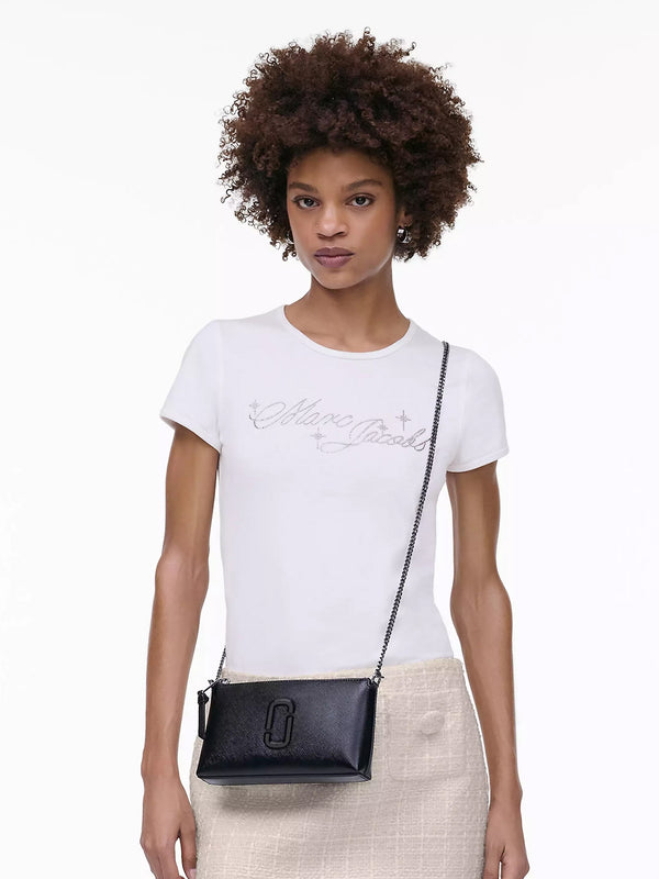 The Snapshot DTM Convertible Black Leather Shoulder Bag