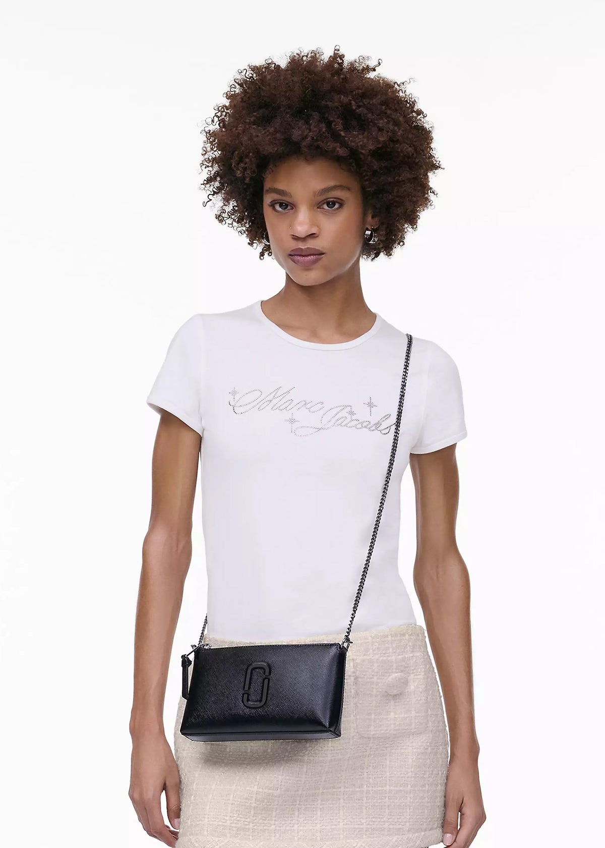 The Snapshot DTM Convertible Black Leather Shoulder Bag