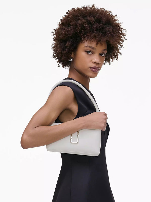 The Snapshot DTM Convertible White Leather Shoulder Bag