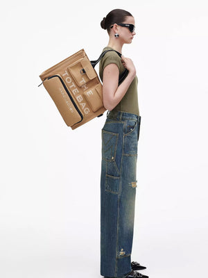 The Cargo Canvas Large Camel Tote Bag