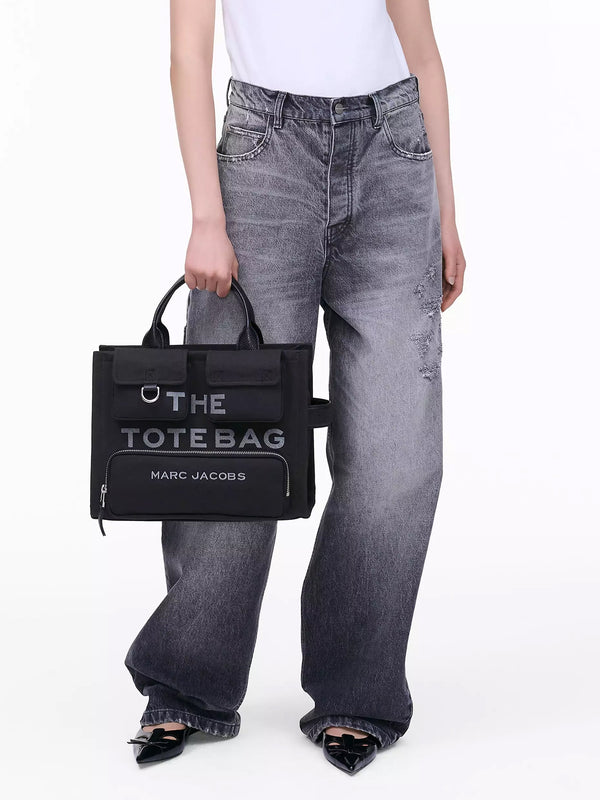 The Cargo Canvas Medium Black Tote Bag